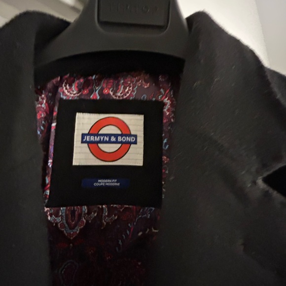 Jermyn & Bond pea coat, black, large slim fitting - Picture 2 of 3